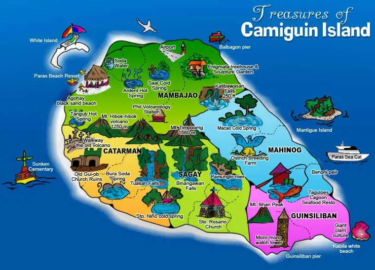 Camiguin Island Map