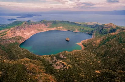 Philippines Taal Volcano And Lake