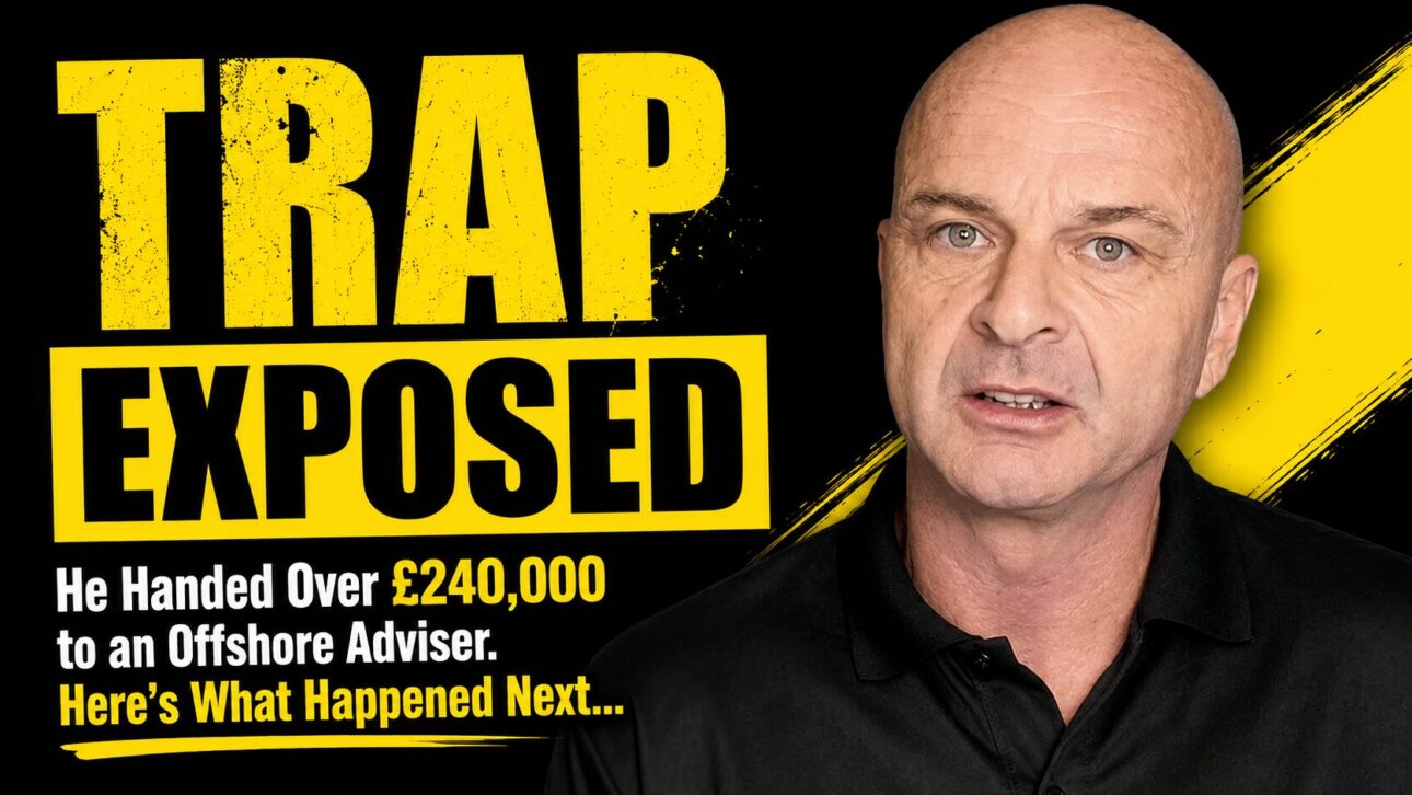Retired expat reviewing offshore investment paperwork after discovering hidden adviser commissions and long-term surrender penalties.